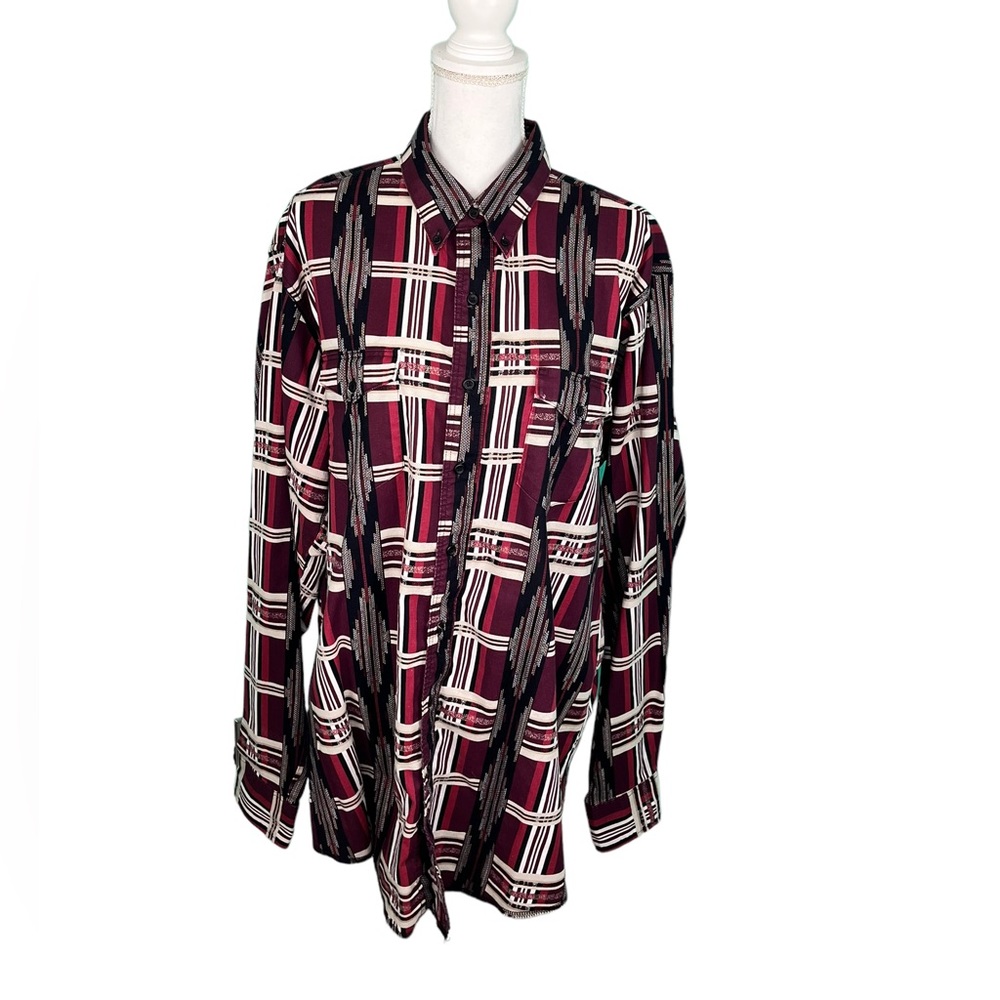 Vintage Wranglers X-Long tails Western Shirt Men’s Size 18-38 Tall 100% Cotton